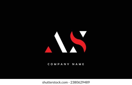 Monogramm für abstrakte SA-Zeichen-Logos