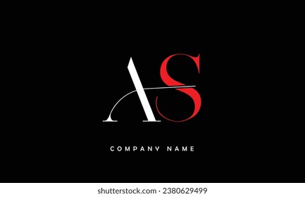Monogramm für abstrakte SA-Zeichen-Logos