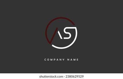 Monogramm für abstrakte SA-Zeichen-Logos