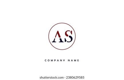 Monogramm für abstrakte SA-Zeichen-Logos
