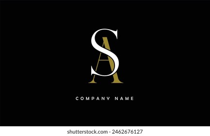 AS, SA Abstract Letters Logo Monogram