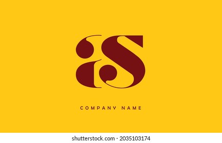 AS, SA Alphabets Letters Logo Monogram