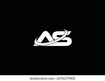 AS, SA kreatives Logodesign und Monogramm-Logo