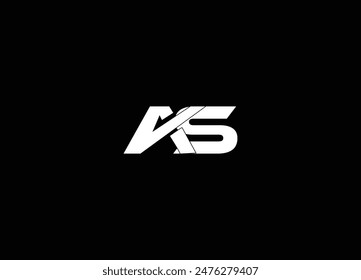 AS, SA kreatives Logodesign und Monogramm-Logo