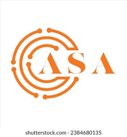 ASA letter design. ASA letter technology logo design on white background. ASA Monogram logo design for entrepreneur and business.
