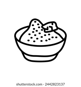 Asafoetida Powder icon in vector. Logotype
