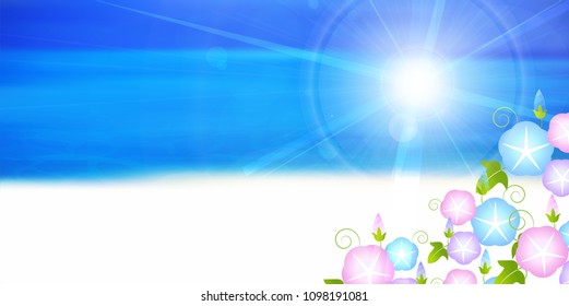 Asagao sea summer background