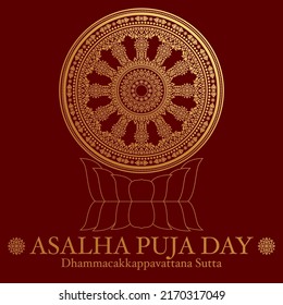 Asalha puja buddha’s first sermon after the lord buddha obtained enlightenment the first turning dhamma wheel dhammacakkappavattana Sutta.