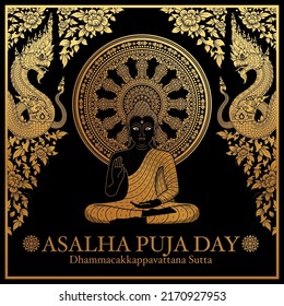 Asalha puja buddha’s first sermon after the lord buddha obtained enlightenment the first turning dhamma wheel dhammacakkappavattana Sutta.