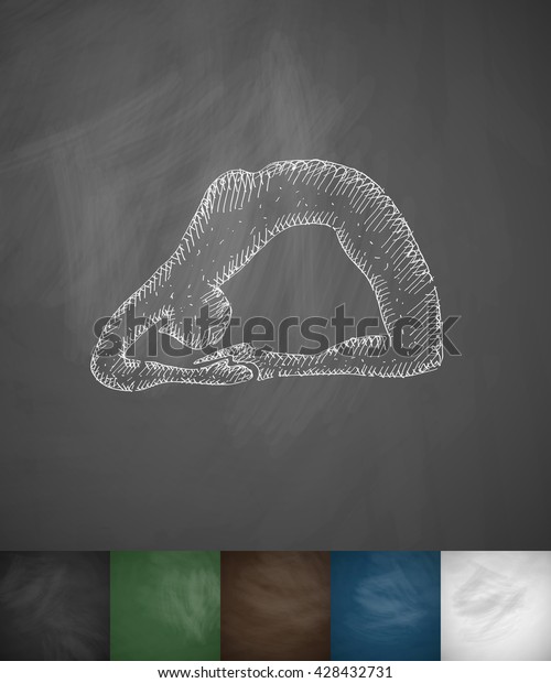 Asana Icon Hand Drawn Vector Illustration Stock Vector (Royalty Free ...