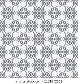 Asanoha. Japanese style hexagonal pattern.