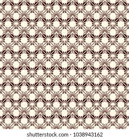Asanoha seamless surface pattern. Traditional japanese print with hemp leaf motif. Classic asian ornament. Repeated interlocking triangles. Floral background. Oriental digital paper, textile print.
