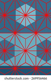 asanoha Traditional japanese pattern background