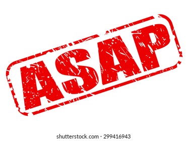 ASAP red stamp text on white