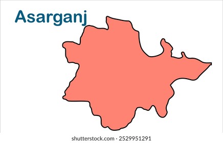 Asarganj subdivision map, Munger District, Bihar State, Republic of India, Government of Bihar, Indian territory, Eastern India, politics, village, tourism