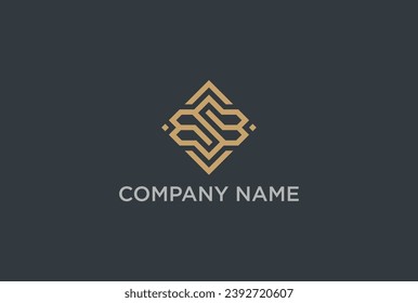ASB, ABS, AS, SA, Logo-Design für Anfangsbuchstaben in Abstract