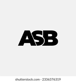 ASB initial letter monogram logo