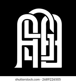 Diseño de carta ASB. Diseño de logotipo de tecnología de letras ASB. Diseño del logotipo de ASB Monogram para un empresario y un negocio