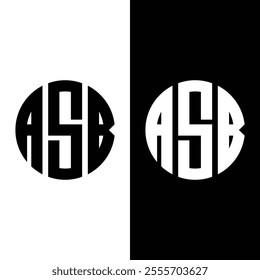 ASB monogram logo Royalty Free Vector Image - Vector Stock.