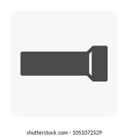Asbestos fiber cement pipe or transite pipe vector icon for construction drainage system, sewer line at underground for drain water, sewage. Also supply fresh and clean water for plumbing, irrigation.