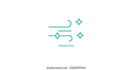 Asbestos Free Symbol – Safe and Non-Hazardous Vector Design