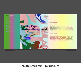Diseño de fondo de repliegue. Plantilla de página de destino. Vector Eps10.