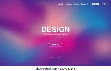 Asbtract background design. Landing page template. Eps10 vector