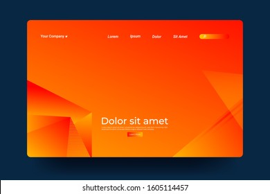 Asbtract background with gradient colorful background. Easy editable For landing page, banner, website, homepage, card, ui, or apps. Modern design. Vector illustration.