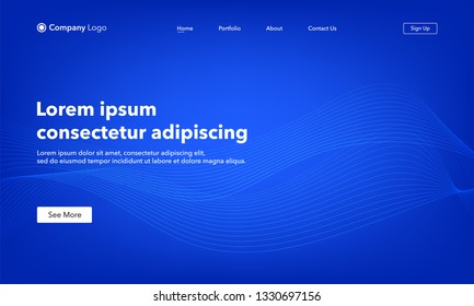 Asbtract background website Landing Page. Template for websites, or apps. Modern design. Abstract vector style.