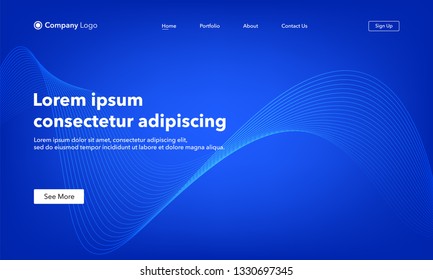 Asbtract background website Landing Page. Template for websites, or apps. Modern design. Abstract vector style.