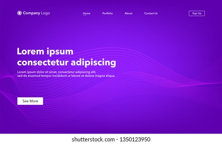 Asbtract background website Landing Page. Template for websites, or apps. Modern design. Abstract vector style.