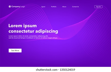 Página de inicio del sitio web de fondo de contratación. Plantilla para sitios web o aplicaciones. Diseño moderno. Estilo vector abstracto.