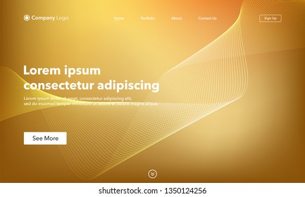 Asbtract background website Landing Page. Template for websites, or apps. Modern design. Abstract vector style.