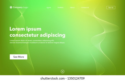Asbtract background website Landing Page. Template for websites, or apps. Modern design. Abstract vector style.