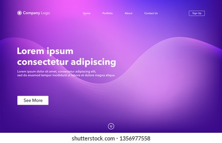 Asbtract background website Landing Page. Template for websites, or apps. Modern design. Abstract vector style.