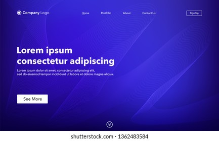 Asbtract background website Landing Page. Template for websites, or apps. Modern design. Abstract vector style.