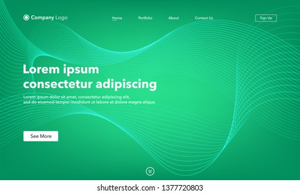 Asbtract background website Landing Page. Template for websites, or apps. Modern design. Abstract vector style.