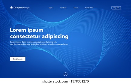 Asbtract background website Landing Page. Template for websites, or apps. Modern design. Abstract vector style.