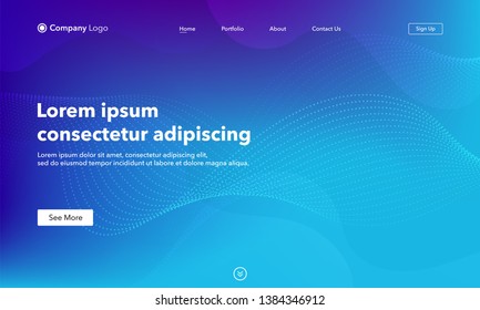 Asbtract background website Landing Page. Template for websites, or apps. Modern design. Abstract vector style.