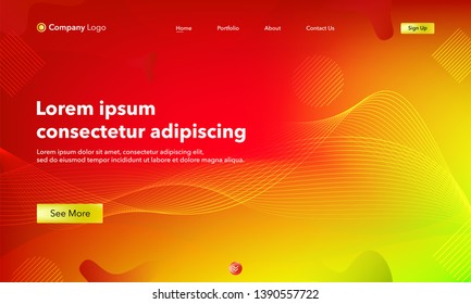 Asbtract background website Landing Page. Template for websites, or apps. Modern design. Abstract vector style.