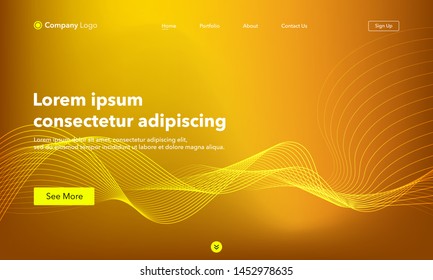 Asbtract background website Landing Page. Template for websites, or apps. Modern design. Abstract vector style.