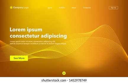 Asbtract background website Landing Page. Template for websites, or apps. Modern design. Abstract vector style.