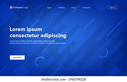 Asbtract background website Landing Page. Template for websites, or apps. Modern design. Abstract vector style.