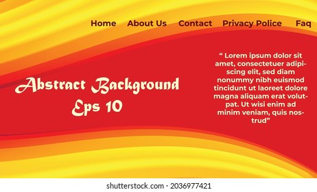 Asbtract background website Landing Page. Template for websites or apps.
