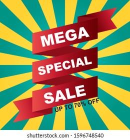 Asbtract colorful sales background vector