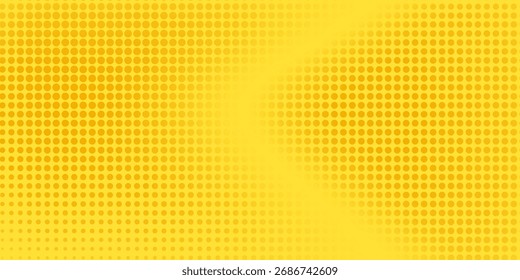 Fondo abstracto naranja y amarillo con punto de semitono. Patrón de puntos de artes Pop. Estilo moderno del deporte del arte pop.