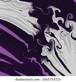 Asbtract Painting Multicolor Pink Purple Gray marble or fluids liquid effect