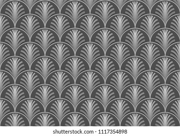 asbtract wallpaper seamless pattern, with black art deco modern style, use for fashion texture background, ornament fabric 