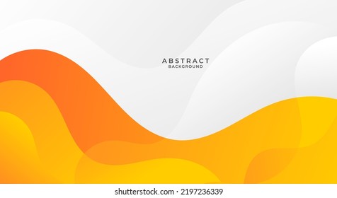 Asbtract white and orange wave background design vector 