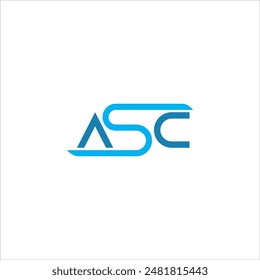 Logo de las iniciales ASC en fondo azul y blanco